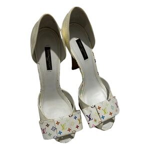 Louis Vuitton White Multicolor Women's Shoes